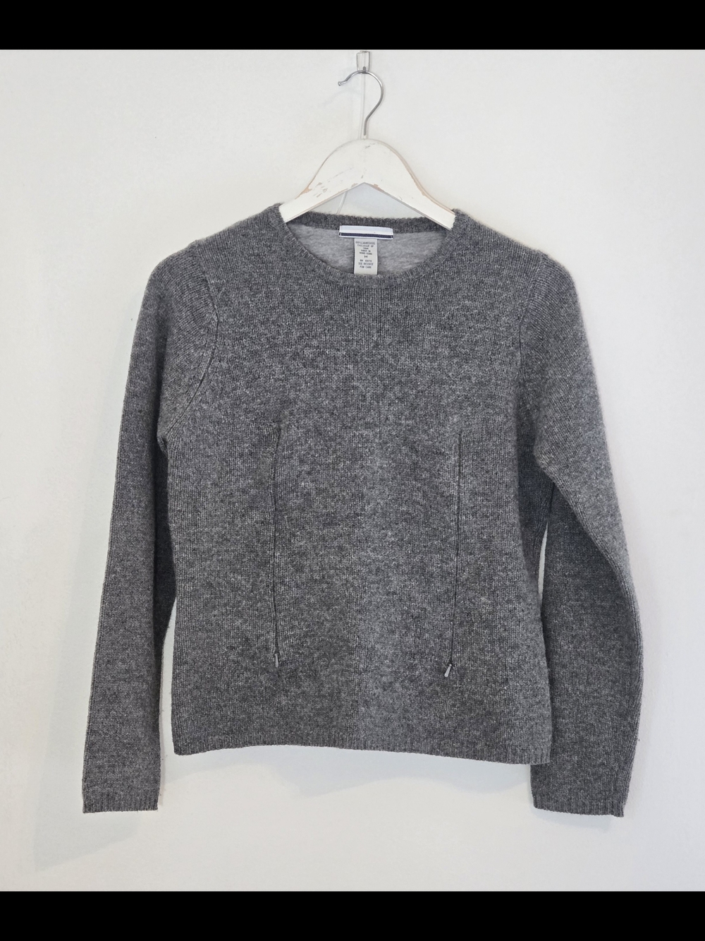 Heather Gray Wool Crewneck Sweater